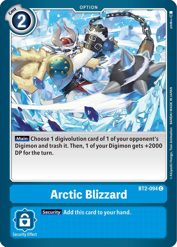 Arctic Blizzard [BT2-094 C] [Release Special Booster 1.5]