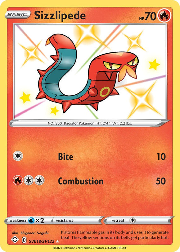 Sizzlipede [SV018/SV122] [Shining Fates: Shiny Vault] Holofoil