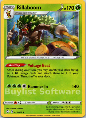 Rillaboom [013/072] [Shining Fates] Holofoil