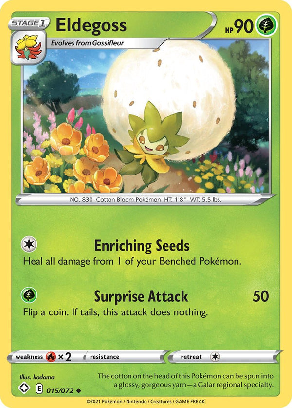 Eldegoss [015/072] [Shining Fates] Reverse Holofoil