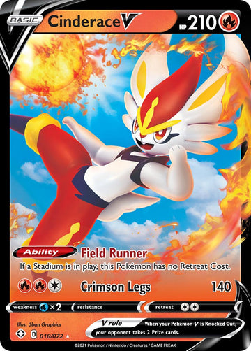 Cinderace V [018/072] [Shining Fates] Holofoil