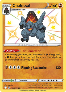 Coalossal [SV069/SV122] [Shining Fates: Shiny Vault] Holofoil