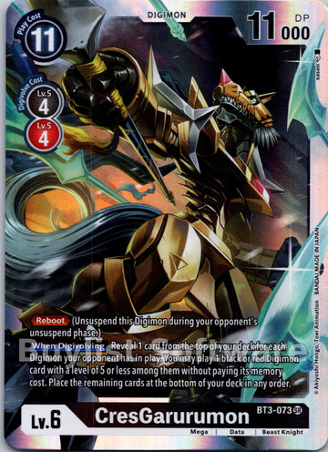 CresGarurumon [BT3-073] [Release Special Booster 1.5] Foil