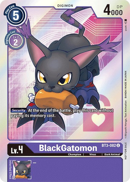 BlackGatomon (Box Topper) [BT3-082] [Release Special Booster 1.5] Foil