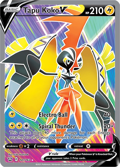 Tapu Koko V [147/163] [Battle Styles] Holofoil