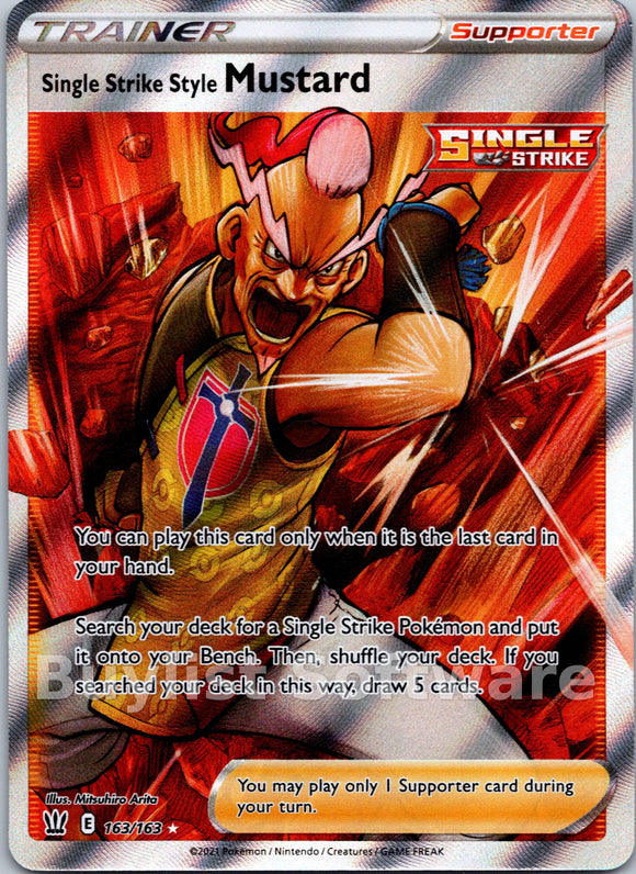 Single Strike Style Mustard [163/163] [Battle Styles] Holofoil