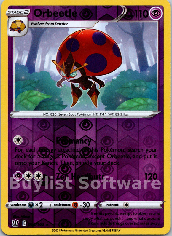 Orbeetle [065/163] [Battle Styles] Reverse Holofoil