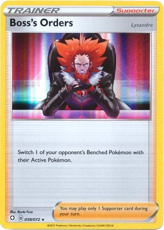 Boss's Orders [058/072] [Shining Fates] Holofoil