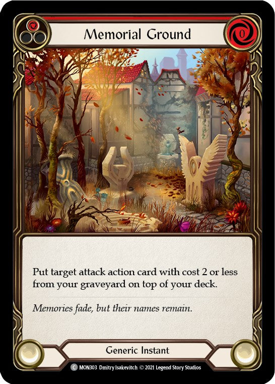 Memorial Ground (Red) [MON303] [Monarch] Unlimited Edition Normal