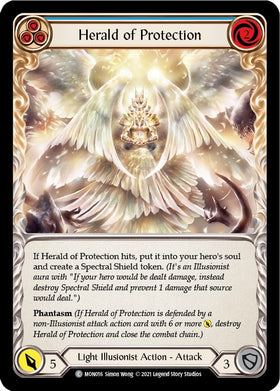 Herald of Protection (Blue) [MON016] [Monarch] Unlimited Edition Normal