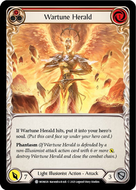 Wartune Herald (Red) [MON026] [Monarch] Unlimited Edition Rainbow Foil