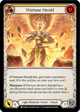 Wartune Herald (Yellow) [MON027] [Monarch] Unlimited Edition Rainbow Foil