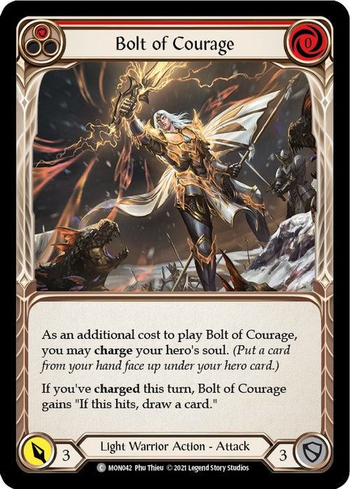 Bolt of Courage (Red) [MON042] [Monarch] 1st Edition Normal