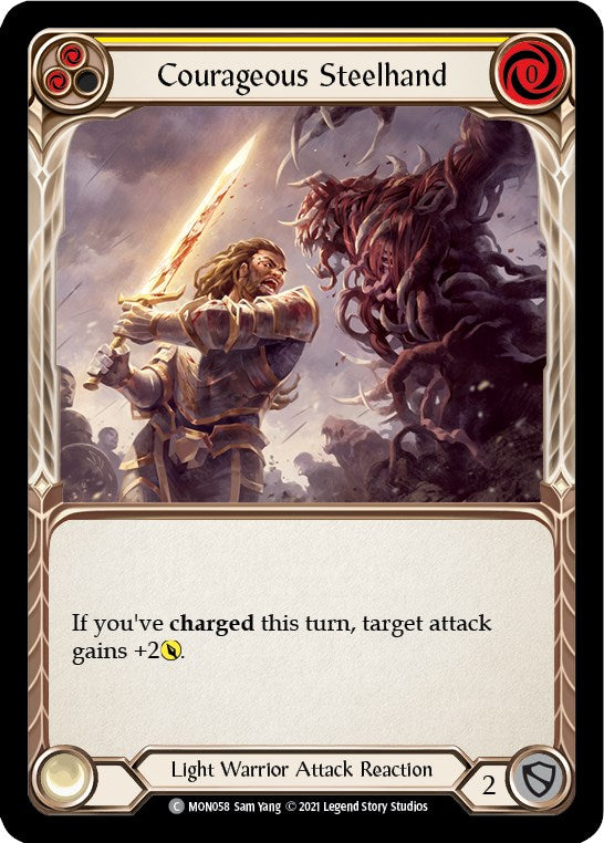 Courageous Steelhand (Yellow) [MON058] [Monarch] Unlimited Edition Normal