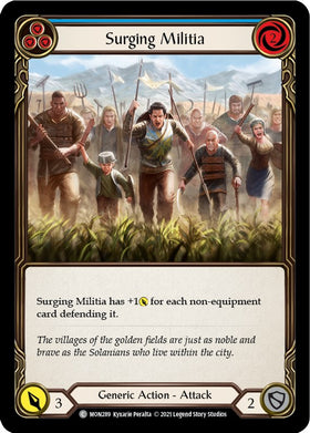 Surging Militia (Blue) [MON289] [Monarch] Unlimited Edition Normal
