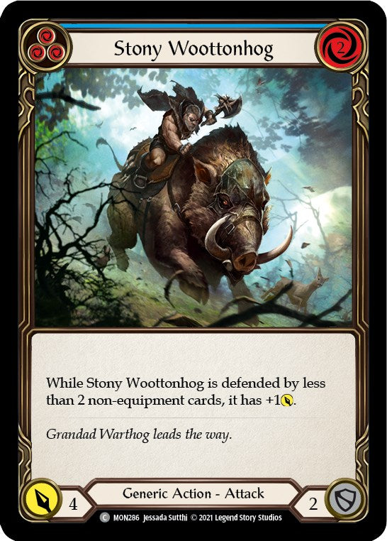 Stony Woottonhog (Blue) [MON286] [Monarch] Unlimited Edition Normal