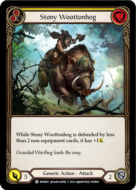 Stony Woottonhog (Yellow) [MON285] [Monarch] 1st Edition Normal