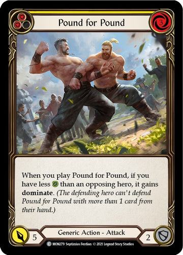 Pound for Pound (Yellow) [MON279] [Monarch] Unlimited Edition Rainbow Foil
