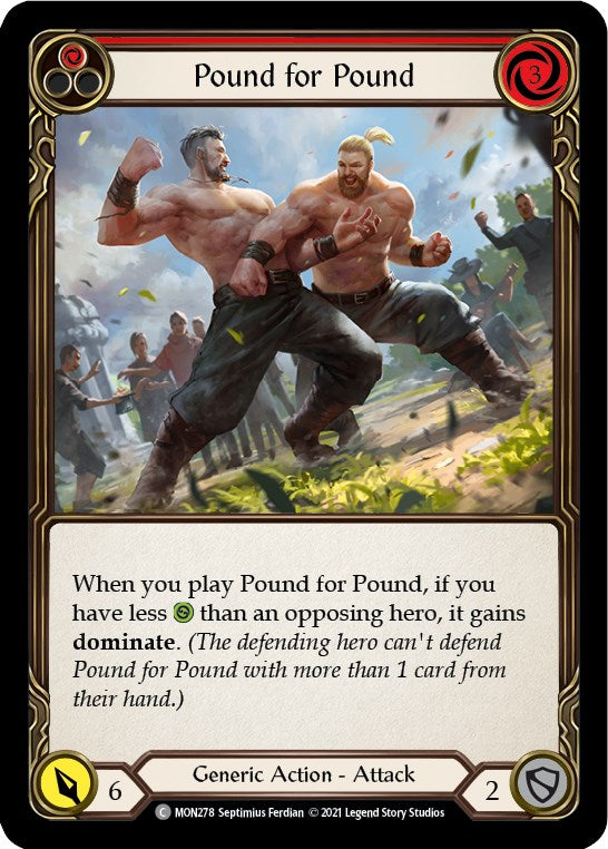 Pound for Pound (Red) [MON278] [Monarch] Unlimited Edition Rainbow Foil