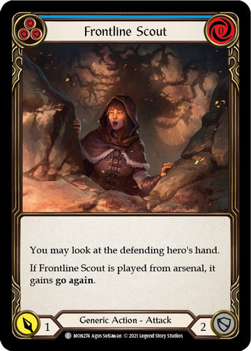 Frontline Scout (Blue) [MON274] [Monarch] 1st Edition Normal