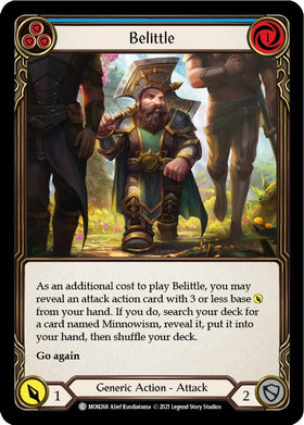 Belittle (Blue) [MON268] [Monarch] 1st Edition Rainbow Foil