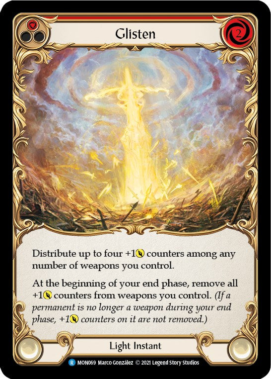 Glisten (Red) [MON069] [Monarch] Unlimited Edition Rainbow Foil
