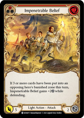 Impenetrable Belief (Red) [MON075] [Monarch] 1st Edition Normal