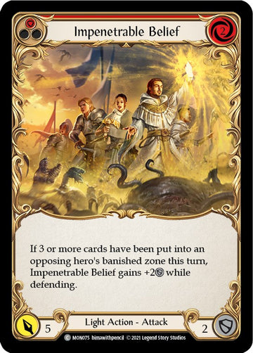 Impenetrable Belief (Red) [MON075] [Monarch] 1st Edition Normal