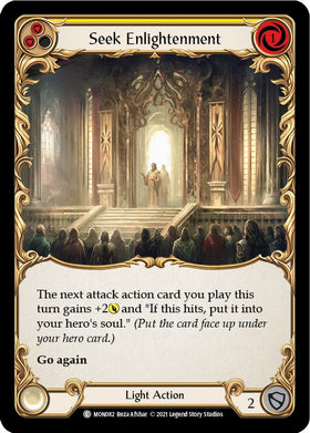 Seek Enlightenment (Yellow) [MON082] [Monarch] Unlimited Edition Rainbow Foil