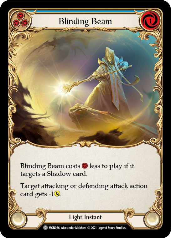 Blinding Beam (Blue) [MON086] [Monarch] Unlimited Edition Rainbow Foil