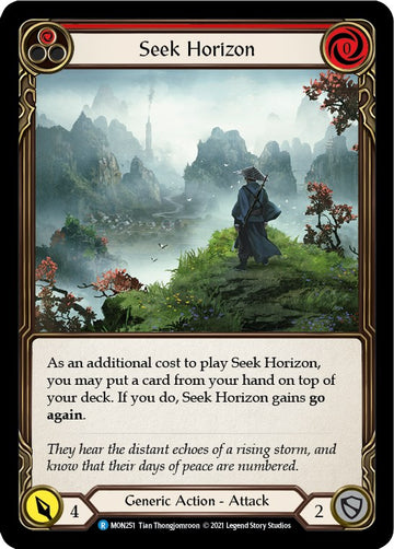 Seek Horizon (Red) [MON251] [Monarch] Unlimited Edition Rainbow Foil