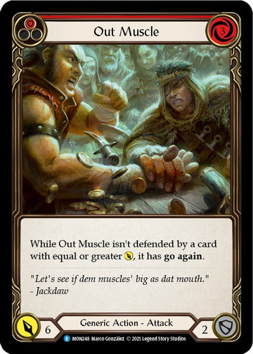 Out Muscle (Red) [MON248] [Monarch] 1st Edition Rainbow Foil