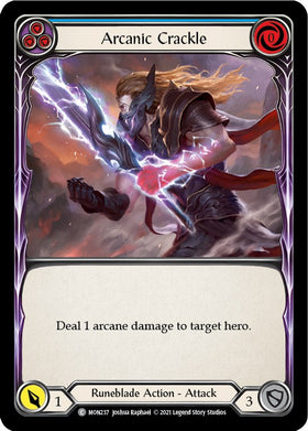 Arcanic Crackle (Blue) [MON237] [Monarch] Unlimited Edition Rainbow Foil