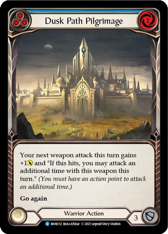 Dusk Path Pilgrimage (Blue) [MON112] [Monarch] 1st Edition Rainbow Foil