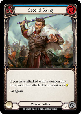 Second Swing (Blue) [MON118] [Monarch] 1st Edition Rainbow Foil