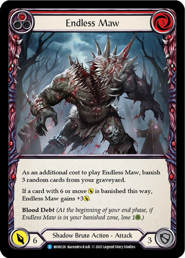 Endless Maw (Red) [MON126] [Monarch] Unlimited Edition Rainbow Foil
