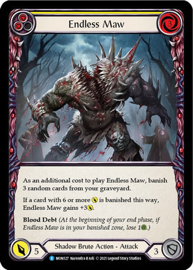 Endless Maw (Yellow) [MON127] [Monarch] 1st Edition Rainbow Foil