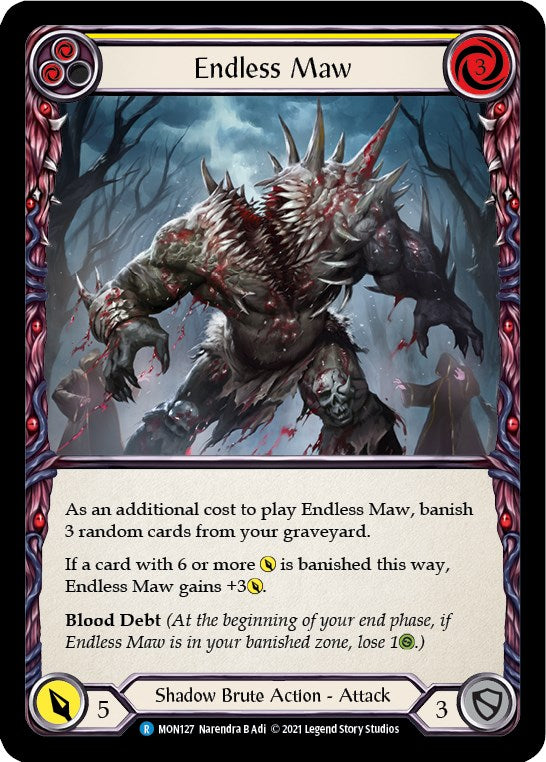 Endless Maw (Yellow) [MON127] [Monarch] Unlimited Edition Normal
