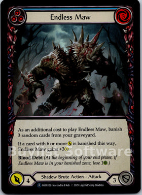 Endless Maw (Blue) [MON128] [Monarch] Unlimited Edition Rainbow Foil