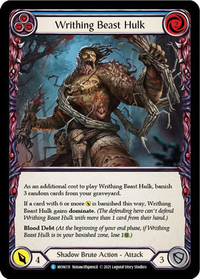 Writhing Beast Hulk (Blue) [MON131] [Monarch] Unlimited Edition Rainbow Foil