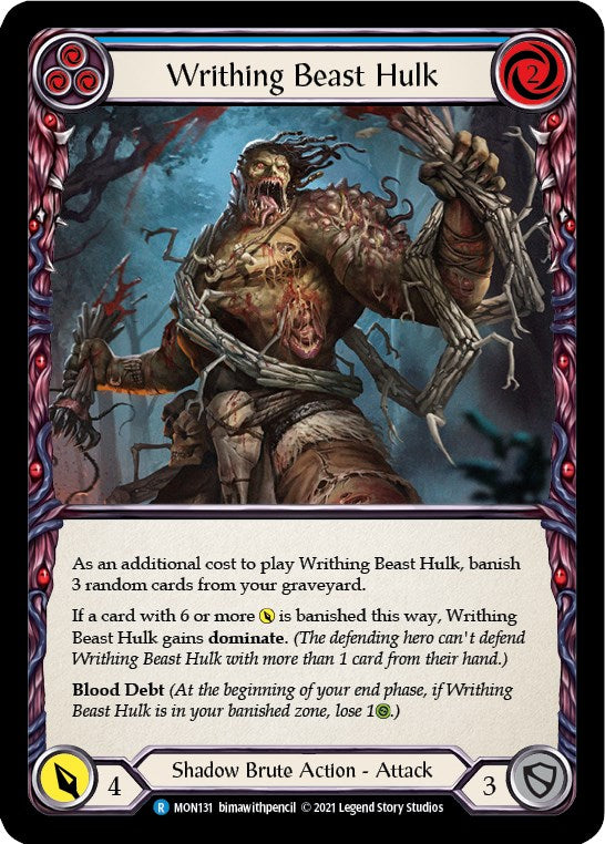 Writhing Beast Hulk (Blue) [MON131] [Monarch] Unlimited Edition Normal