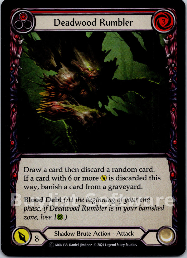 Deadwood Rumbler (Red) [MON138] [Monarch] Unlimited Edition Rainbow Foil