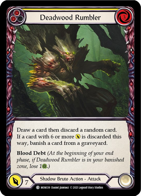 Deadwood Rumbler (Yellow) [MON139] [Monarch] 1st Edition Normal