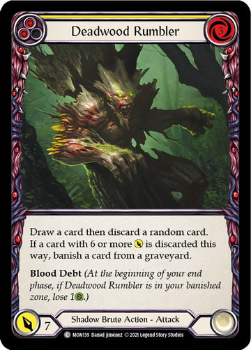 Deadwood Rumbler (Yellow) [MON139] [Monarch] Unlimited Edition Normal