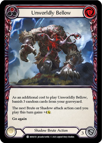 Unworldly Bellow (Red) [MON150] [Monarch] 1st Edition Normal