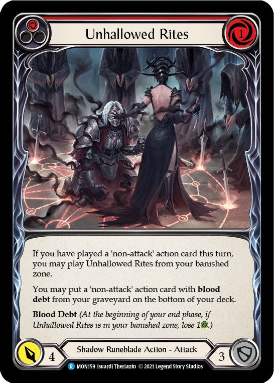 Unhallowed Rites (Red) [MON159] [Monarch] 1st Edition Normal