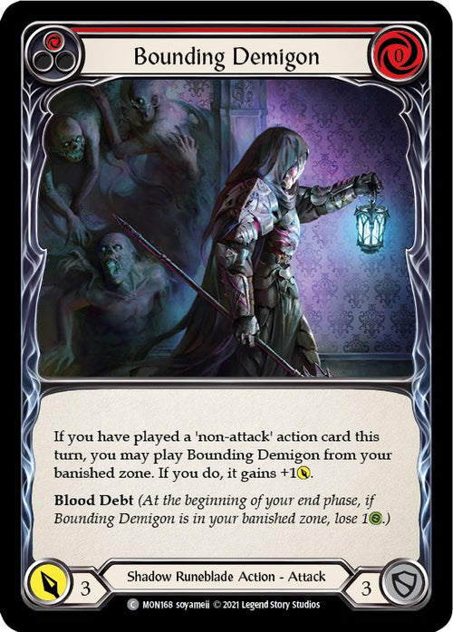 Bounding Demigon (Red) [MON168] [Monarch] Unlimited Edition Normal