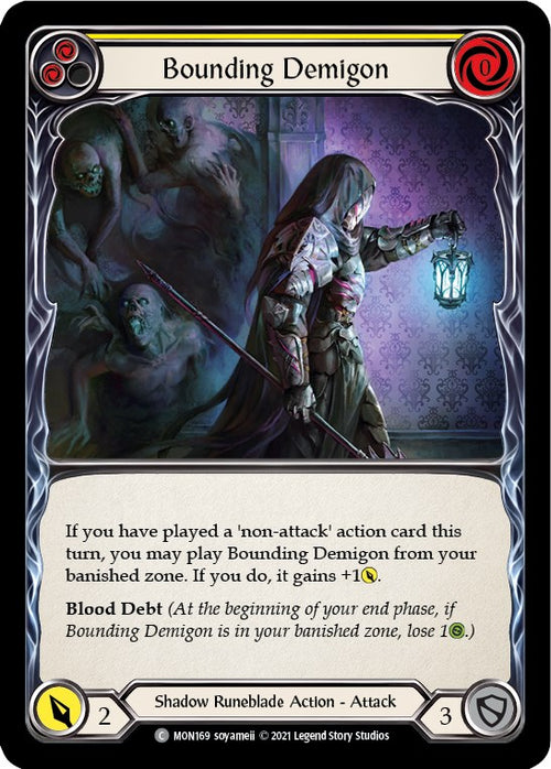 Bounding Demigon (Yellow) [MON169] [Monarch] 1st Edition Normal