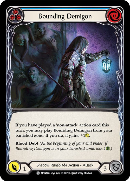 Bounding Demigon (Blue) [MON170] [Monarch] 1st Edition Normal