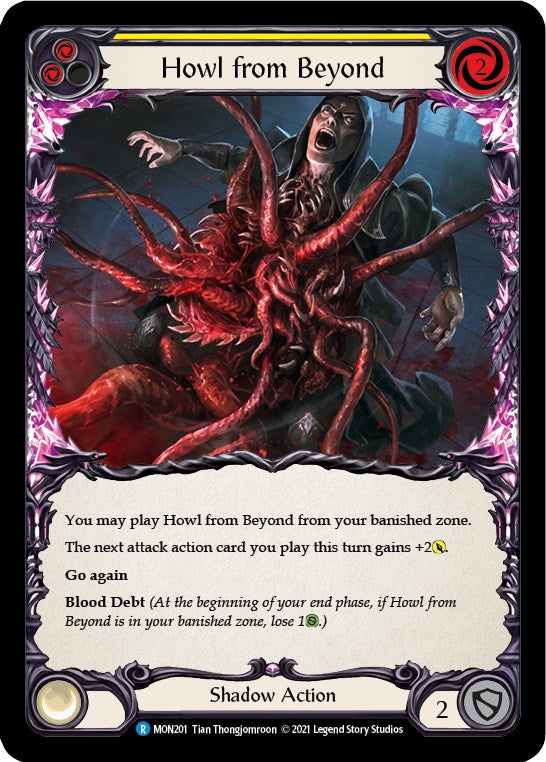 Howl from Beyond (Yellow) [MON201] [Monarch] Unlimited Edition Rainbow Foil